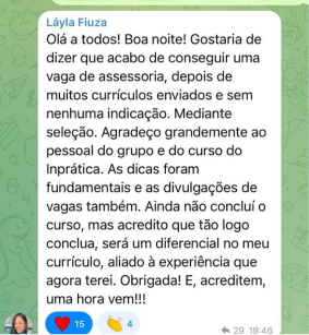 Depoimento WhatsApp