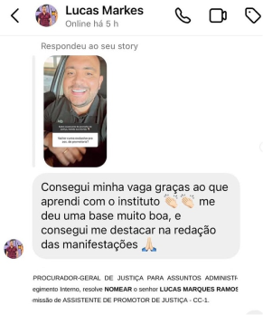 Depoimento WhatsApp
